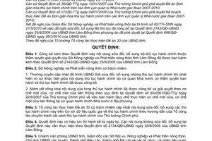 Quyết định 1251/QĐ-UBND sửa đổi bộ thủ tục hành chính