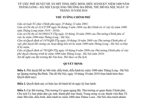 Quyết định 825/QĐ-TTg phê duyệt Đề án Mít tinh, diễu binh, diễu hành