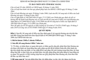 Quyết định 61/2010/QĐ-UBND sửa đổi Quy định quản lý tài nguyên khoáng sản