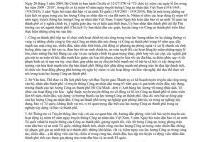 Chỉ thị 16/2010/CT-UBND tổ chức hoạt động kỷ niệm 65 năm ngày truyền thống