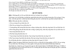 Quyết định 08/2010/QĐ-UBND xếp hạng Chi cục Kiểm lâm