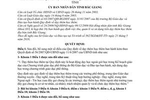 Quyết định 65/2010/QĐ-UBND sửa đổi dạy thêm học thêm