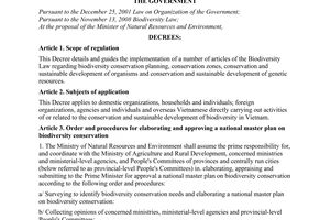 Decree No. 65/2010/ND-CP detailing and guiding a number of Articles