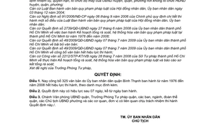 Quyết định 07/2010/QĐ-UBND công bố văn bản hết hiệu lực thi hành