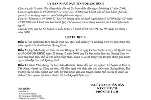 Quyết định 06/2010/QĐ-UBND Quy chế quản lý sử dụng viện trợ phi chính phủ