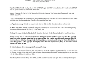 Công văn 10352/CT-TNCN hoàn thuế thu nhập cá nhân