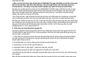 Công văn 3077/BGDĐT-CTHSSV báo cáo gấp kết quả thực hiện Quyết định 61/QĐ-TTg