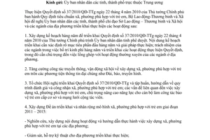 Công văn 1832/LĐTBXH-BVCSTE triển khai Quyết định 37/2010/QĐ-TTg