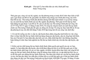 Công văn 227/CCTTHC triển khai giai đoạn 3 Đề án 30