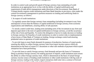 Official Dispatch No. 4496/NHNN-CSTT,  Re lending in foreign currency