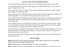 Quyết định 18/2010/QĐ-UBND quản lý nhà nước đối với hoạt động thông tin báo chí
