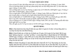 Quyết định 18/2010/QĐ-UBND quản lý tổ chức hoạt động dịch vụ xoa bóp