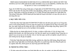 Kế hoạch 82/KH-UBND triển khai Nghị định 94/2009/NĐ-CP