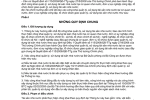 Thông tư 89/2010/TT- BTC hướng dẫn chế độ báo cáo công khai quản lý, sử dụng