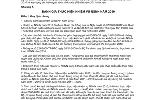 Thông tư 90/2010/TT-BTC hướng dẫn xây dựng dự toán ngân sách nhà nước năm 2011