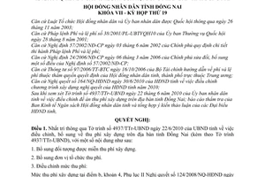 Nghị quyết 172/2010/NQ-HĐND điều chỉnh Quy định phí xây dựng