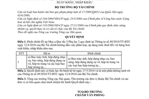 Quyết định 1519/QĐ-BTC đính chính Thông tư 49/2010/TT-BTC