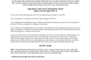 Nghị quyết 09/2010/NQ-HĐND thẩm quyền quản lý tài sản nhà nước Đồng Tháp