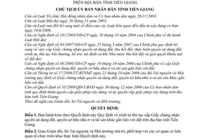 Quyết định 1945/QĐ-UBND trình tự thủ tục cấp Giấy