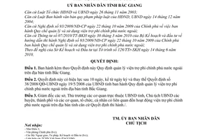 Quyết định 73/2010/QĐ-UBND Quy định quản lý viện trợ phi chính phủ