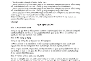 Thông tư 96/2010/TT-BTC hướng dẫn phục hồi, xử lý tài liệu kế toán bị mất