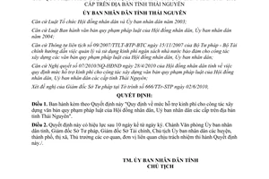 Quyết định 14/2010/QĐ-UBND Quy định mức hỗ trợ kinh phí cho công tác xây dựng