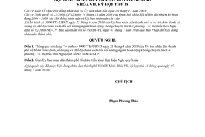 Nghị quyết 04/2010/NQ-HĐND  bố trí chức danh, số lượng chế độ chính sách