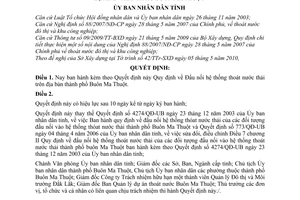 Quyết định 19/2010/QĐ-UBND  Đấu nối hệ thống thoát nước thải