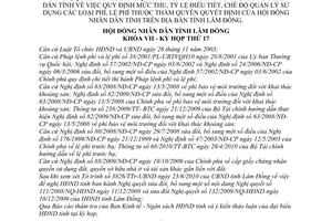 Nghị quyết 143/2010/NQ-HĐND sửa đổi Nghị quyết 111/2008/NQ-HĐND