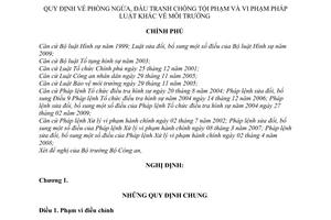 Nghị định 72/2010/NĐ-CP phòng ngừa, đấu tranh chống tội phạm