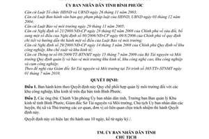 Quyết định 50/2010/QĐ-UBND Quy chế phối hợp quản lý môi trường