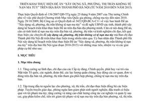 Kế hoạch 94/KH-UBND Xây dựng xã, phường, thị trấn không tệ nạn ma túy