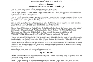 Quyết định 468/QĐ-SGDHN 2010 Quy chế Quản lý thị trường đăng ký giao dịch Sở Giao dịch chứng khoán Hà Nội