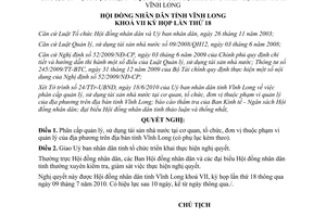 Nghị quyết 122/2010/NQ-HĐND phân cấp quản lý sử dụng tài sản nhà nước