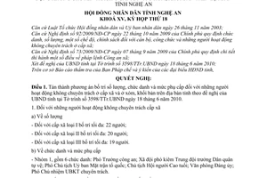 Nghị quyết 314/2010/NQ-HĐND số lượng chức danh mức phụ cấp