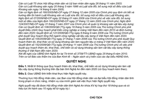 Nghị quyết 313/2010/NQ-HĐND Quy hoạch thăm dò khai thác chế biến