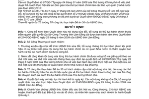 Quyết định 1515/QĐ-UBND sửa đổi bộ thủ tục hành chính