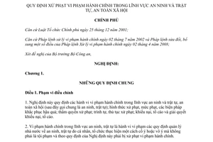 Nghị định 73/2010/NĐ-CP xử phạt vi phạm hành chính