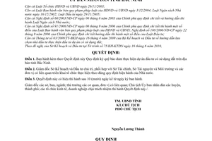 Quyết định 81/2010/QĐ-UBND ký quỹ bảo đảm thực hiện dự án đầu tư