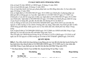 Quyết định 17/2010/QĐ-UBND điều chỉnh tên đoạn đường trong Bảng giá đất năm 2010 trên địa bàn huyện Krông Nô do Ủy ban nhân dân tỉnh Đăk Nông ban hành