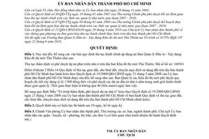 Quyết định 43/2010/QĐ-UBND sửa đổi thủ tục hành chính