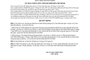 Quyết định 44/2010/QĐ-UBND bãi bỏ Quy định thủ tục hành chính