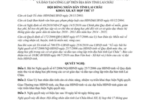 Nghị quyết 180/NQ-HĐND bãi bỏ Nghị quyết 67/2006/NQ-HĐND Lai Châu