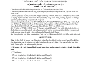 Nghị quyết 09/2010/NQ-HĐNDsố lượng chức danh mức phụ cấp