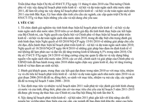 Chỉ thị 13/2010/CT-UBND phát triển kinh tế xã hội dự toán ngân sách 2011 Bắc Cạn