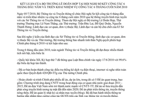 Thông báo 64/TB-BTTTT kết luận Bộ trưởng Lê Doãn Hợp