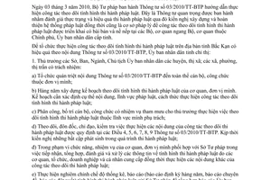 Chỉ thị 14/2010/CT-UBND tổ chức thực hiện công tác theo dõi tình hình thi hành pháp luật tỉnh Bắc Kạn