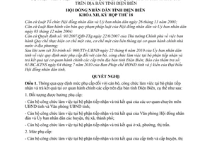 Nghị quyết 190/2010/NQ-HĐND mức phụ cấp cán bộ, công chức