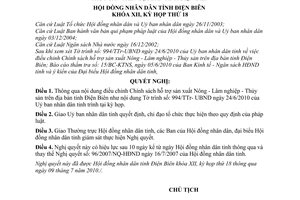 Nghị quyết 194/2010/NQ-HĐND điều chỉnh Chính sách hỗ trợ sản xuất