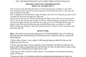 Nghị quyết 12/2010/NQ-HĐND7 sửa đổi Nghị quyết 37/2009/NQ-HĐND7